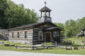 Old log church at Heritage Farm Museum and Village, in Harveytown, West Virginia, just south of downtown Huntington LCCN2015631860.tif
