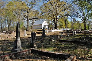 Omer Church and Cemetery, photographer facing SE