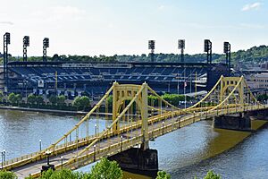 PNC Park with Roberto Clemente Bridge May 2018