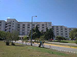 Patras university hospital main building- partial view
