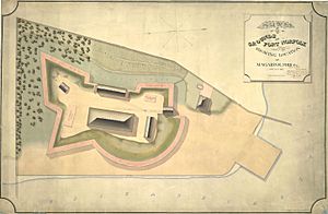 Plan of Fort Norfolk 1860
