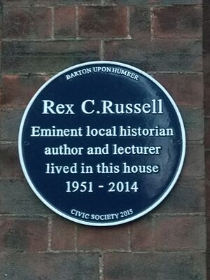Plaque - Rex C Russell, Barton-upon-Humber