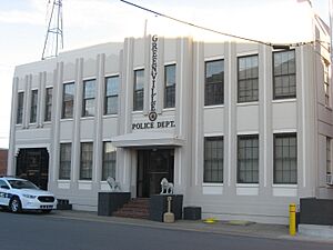 Police station, formerly city hall, in Greenville