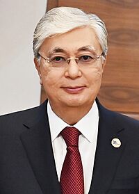 President of the Republic of Kazakhstan Kassym-Jomart Tokayev in Astana 01 (cropped).jpg