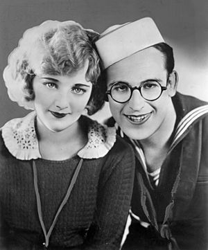 Promotional photo for the film A Sailor Made Man (1921) with Harold Lloyd and Mildred Davis
