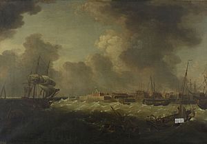 Richard Paton (1717-91) - The Dockyard at Sheerness - RCIN 405166 - Royal Collection