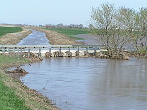 Rock Creek at flood stage