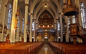 Saint Joseph Catholic Church (Detroit, MI) - nave, rear