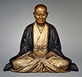 Sculpture of a Retired Townsman as a Lay Buddhist, 17th-18th century
