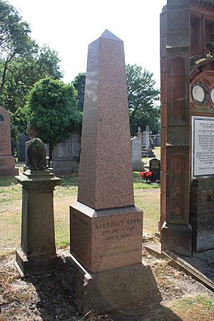 The grave of Lachlan Rose, Rosebank Cemetery