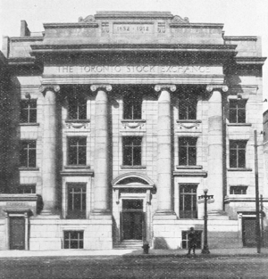 Toronto Stock Exchange, 1912