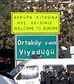 TurkishRoadSign-WelcomeToEurope Modified