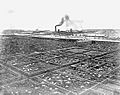 Union Stock Yards, 1866. (CHS ICHi-06898)