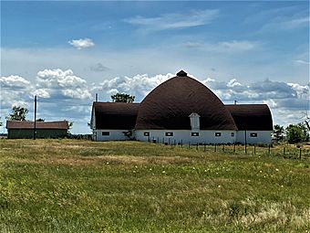 Urbain Cole Round Barn NRHP 86002755 Rolette County, ND.jpg