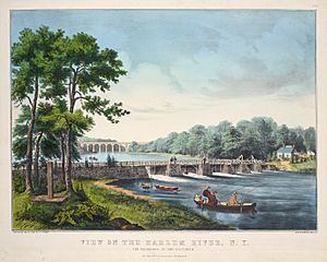 View on the Harlem River 1852