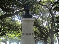 W.G. Simms bust in Charleston, SC IMG 4563