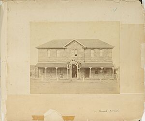 Warwick Post Office and Telegraph Office, Queensland circa 1876