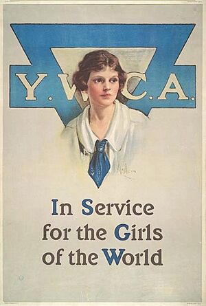 YWCA In Service for the Girls of the World - Poster, 1919 s58d.5 - 2