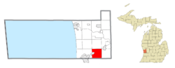 Location within Ottawa County