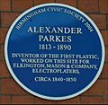 Alexander Parkes Blue Plaque