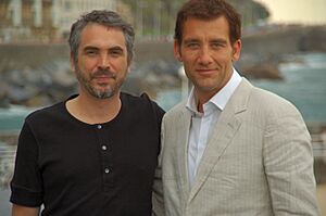 Alfonso Cuarón y Clive Owen (Children of men)