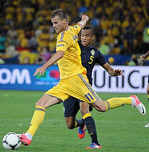 Andriy Yarmolenko - Martin Olsson 20120611