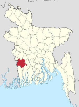 Location of Jessore District