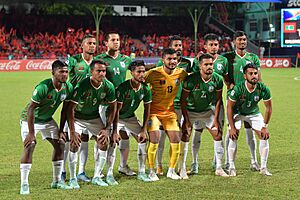 Bangladesh National Football Team in Maldives in the SAFF Championship 2021