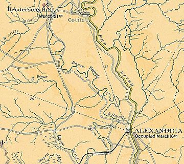 Battle of Hendersons Hill Map