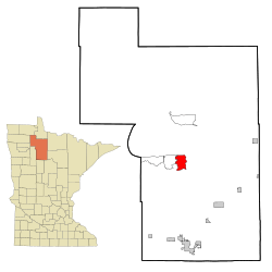 Location of Redby, Minnesota