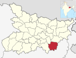 Bihar district location map Banka.svg