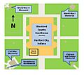 Blackford County Courthouse grounds diagram