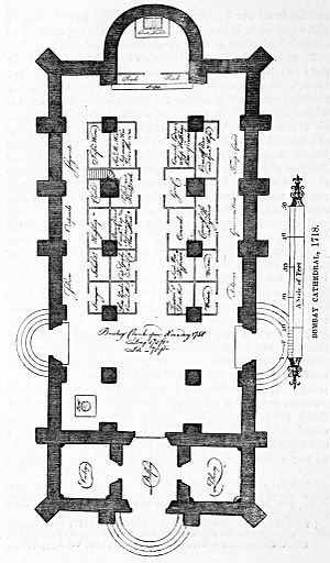 Bombay Cathedral Plan 1718