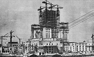 Budowa Pałacu Kultury i Nauki 001