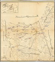 Ca. 1917 Ottoman Turkish map of the Sinai and Palestine Campaign