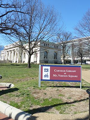 Carnegie library in Mt Vernon Square Washington DC
