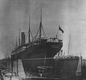 Carpathia-dry dock