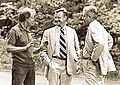 Carter, Brzezinski and Vance at Camp David, 1977