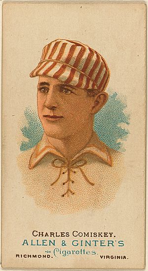 Charles Comiskey, St. Louis Browns baseball card, 1887