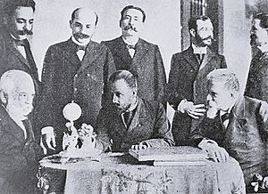 Cipriano Castro and cabinet in 1902