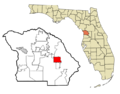 Citrus County Florida Incorporated and Unincorporated areas Inverness Highlighted