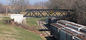 Delavan, Illinois Third Street bridge from S 2
