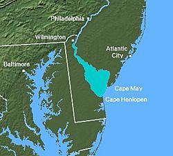 Delaware bay map