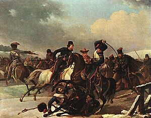Desarnot-Cossacks pursue retreating Frenchmen