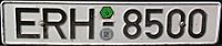 Deutsches Kfz-Kennzeichen für Behördenfahrzeuge (Nummernbereich 8)