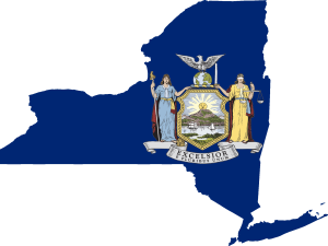 Flag-map of New York