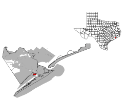 Location of Tiki Island, Texas