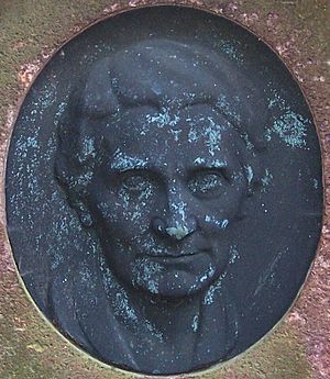 Grave medallion of Gertrud Caspari
