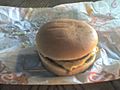 Hardees Big Twin hamburger