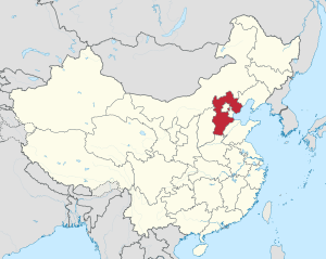 Hebei in China (+all claims hatched)